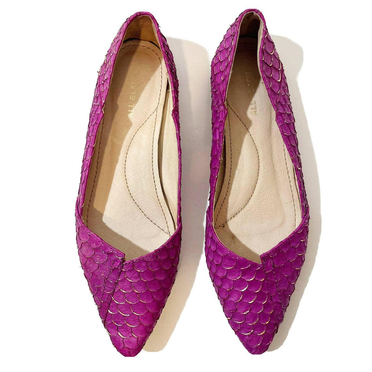 All Black Women's Purple Ballet-shoes