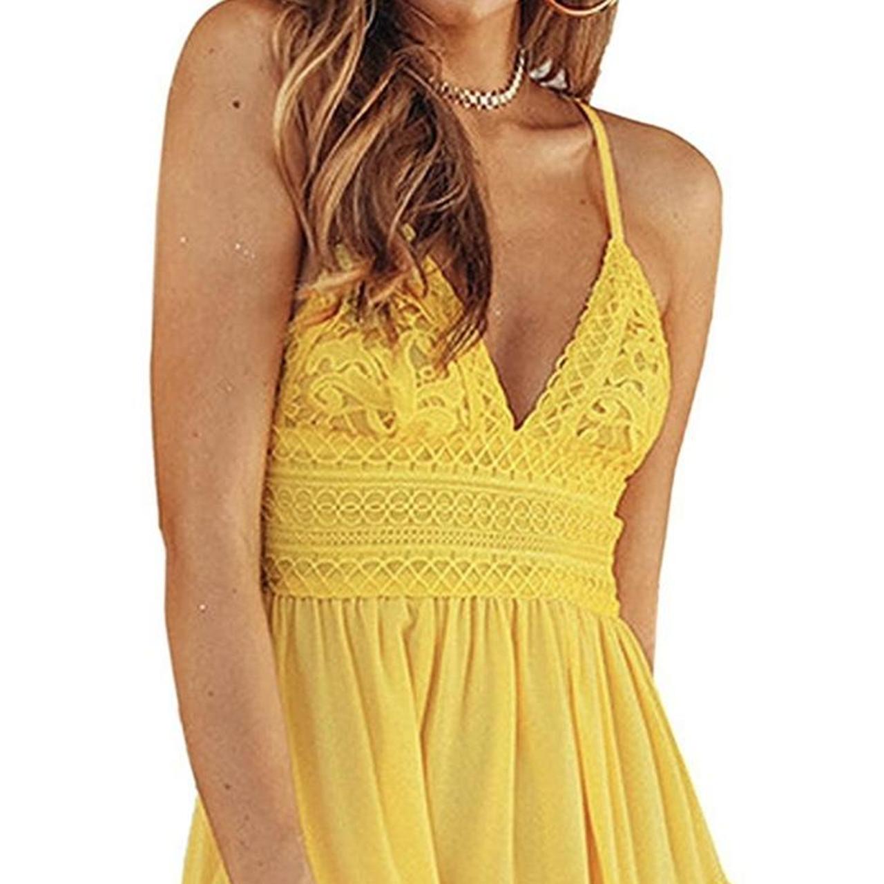 pastel yellow babydoll dress
