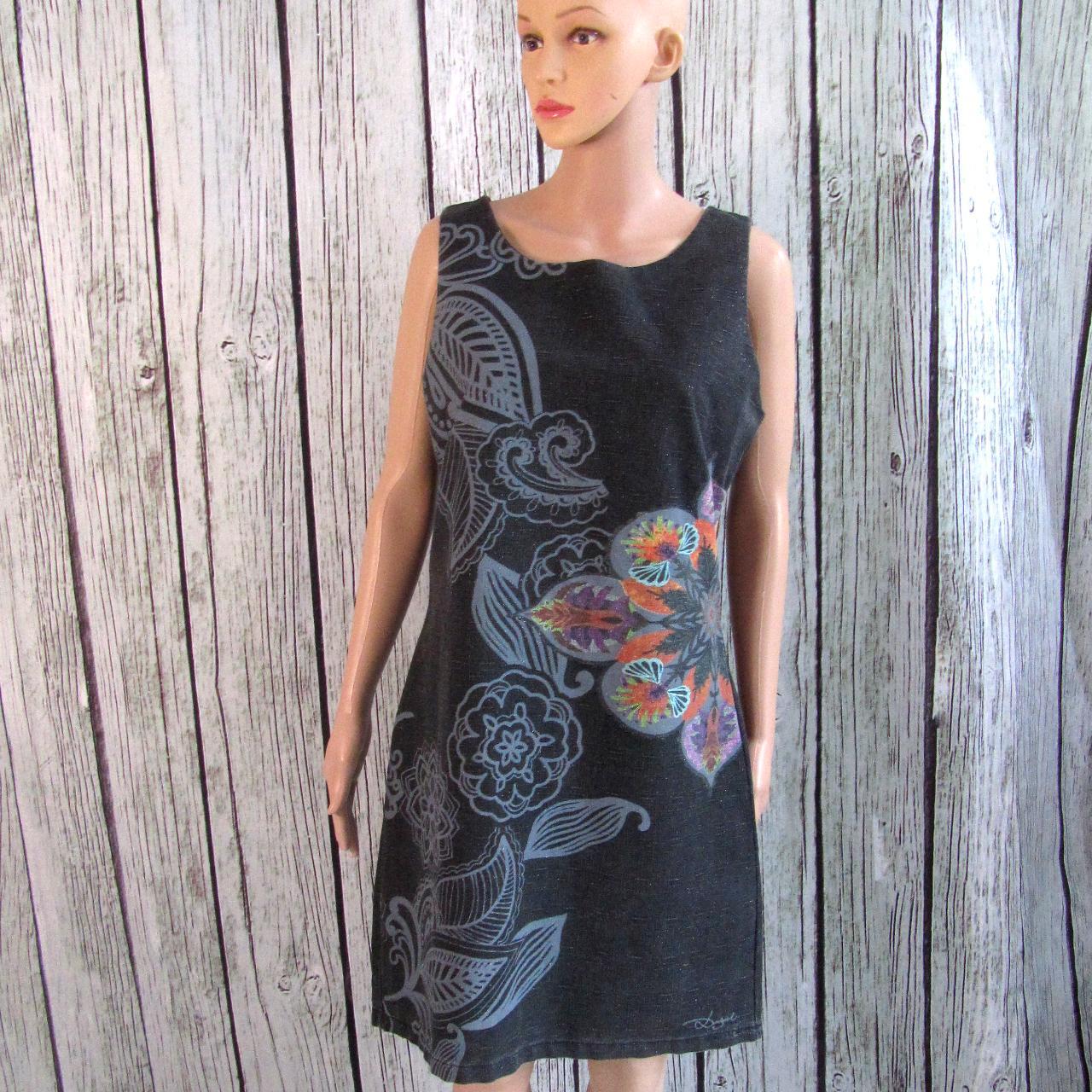 Desigual shift dress with stunning print UK Size... - Depop