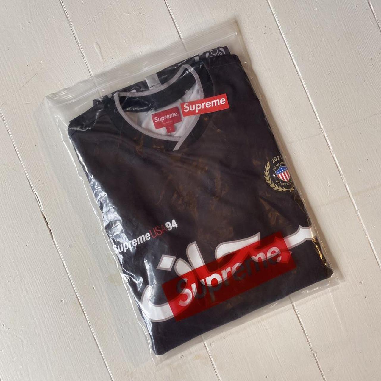 Supreme Arabic Logo Soccer Jersey Black for Men