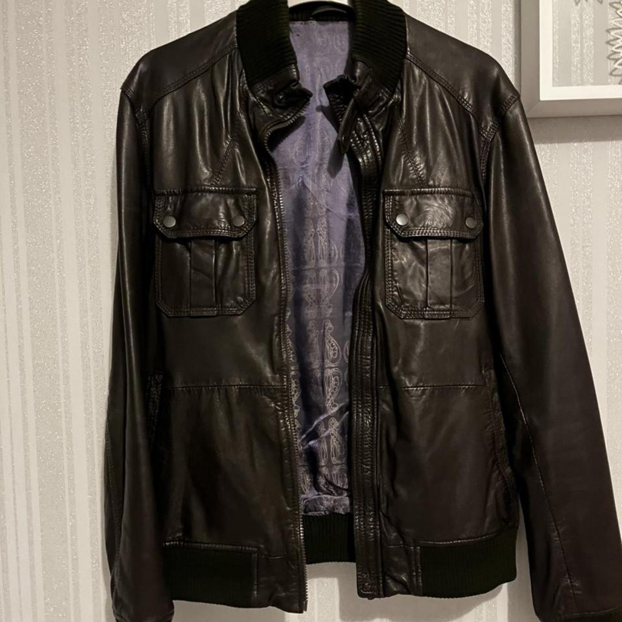 Mens ted clearance baker leather jacket