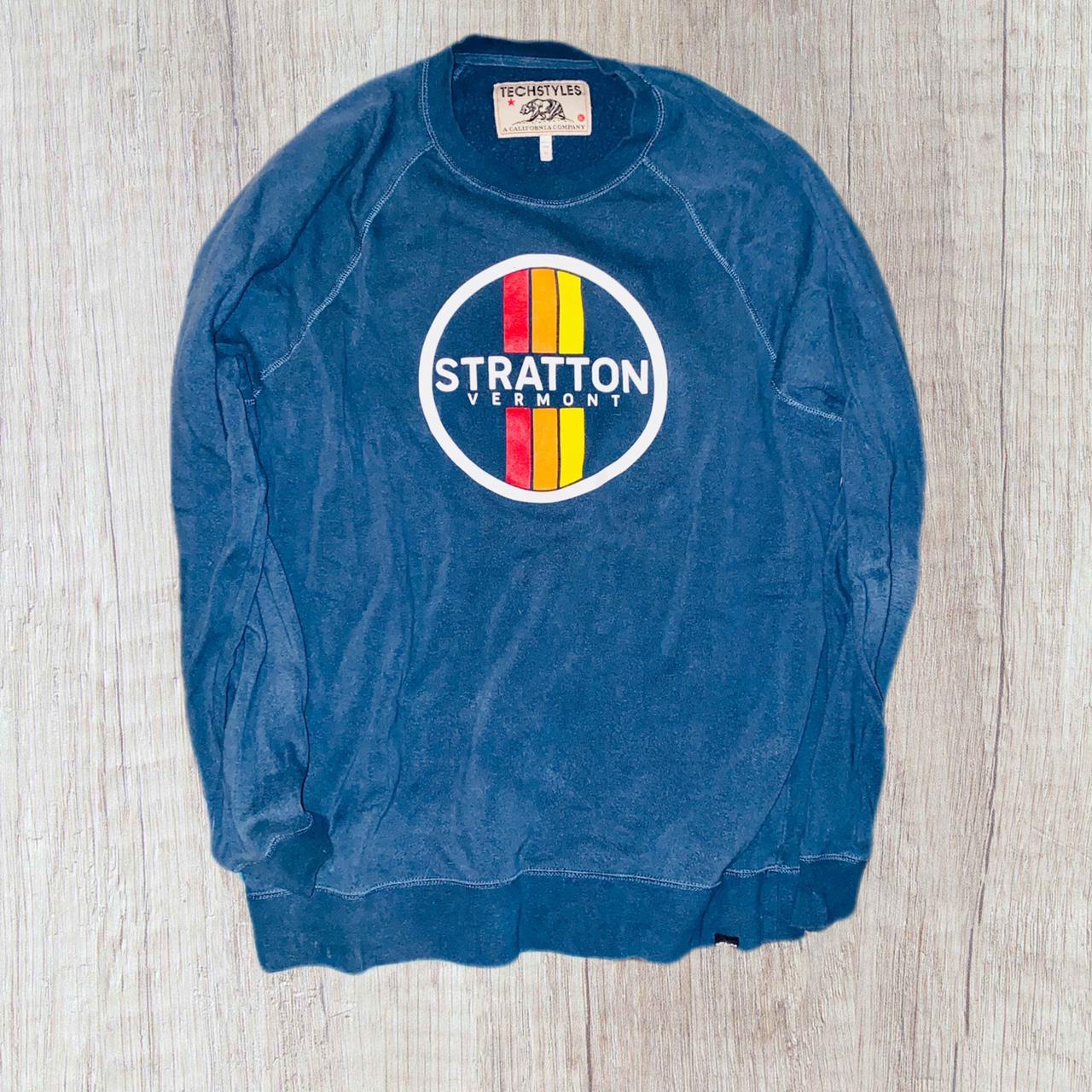 Vintage Stratton Mountain, VT Super Soft Crew Neck... - Depop