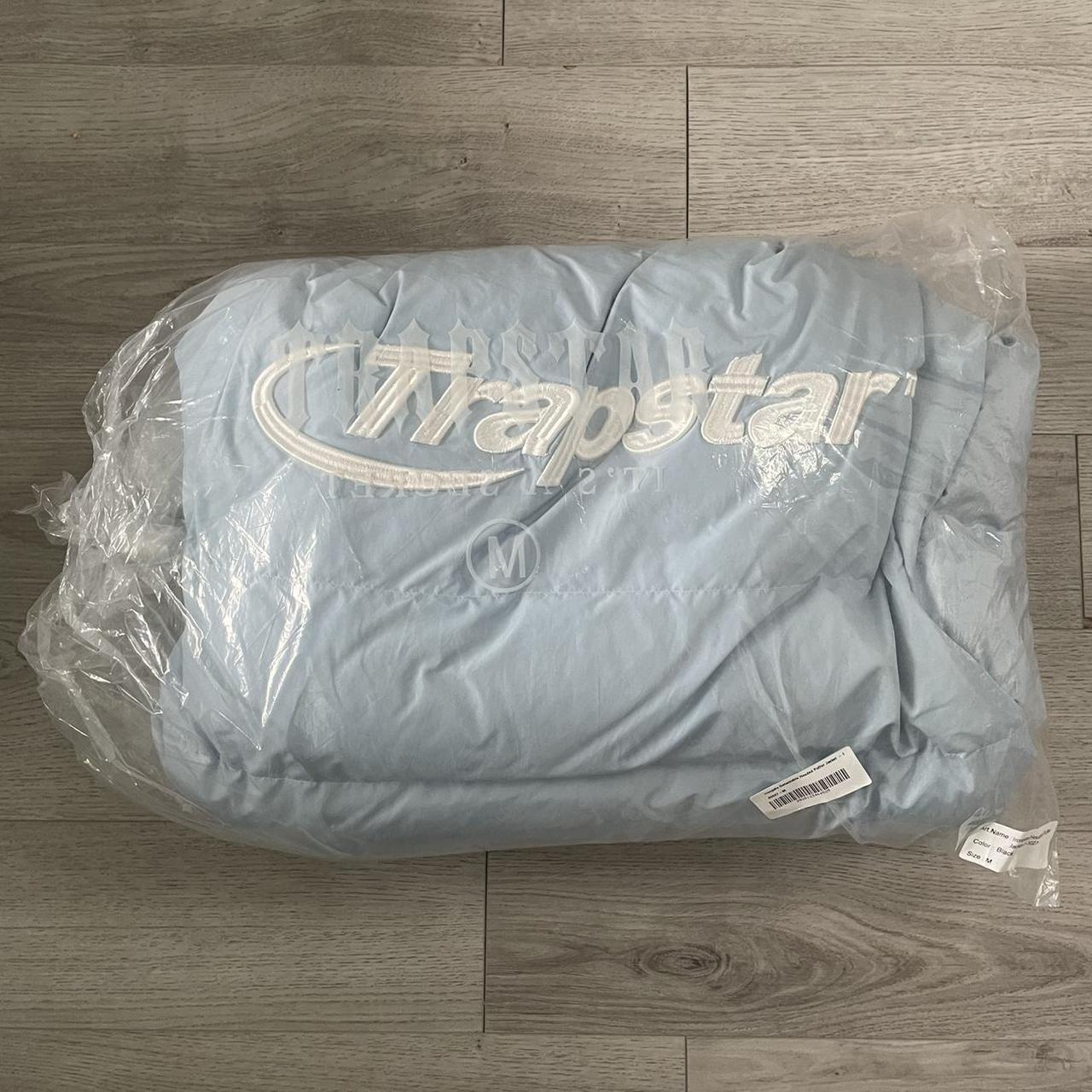 Trapstar puffer jacket hyperdrive ice blue/baby... Depop