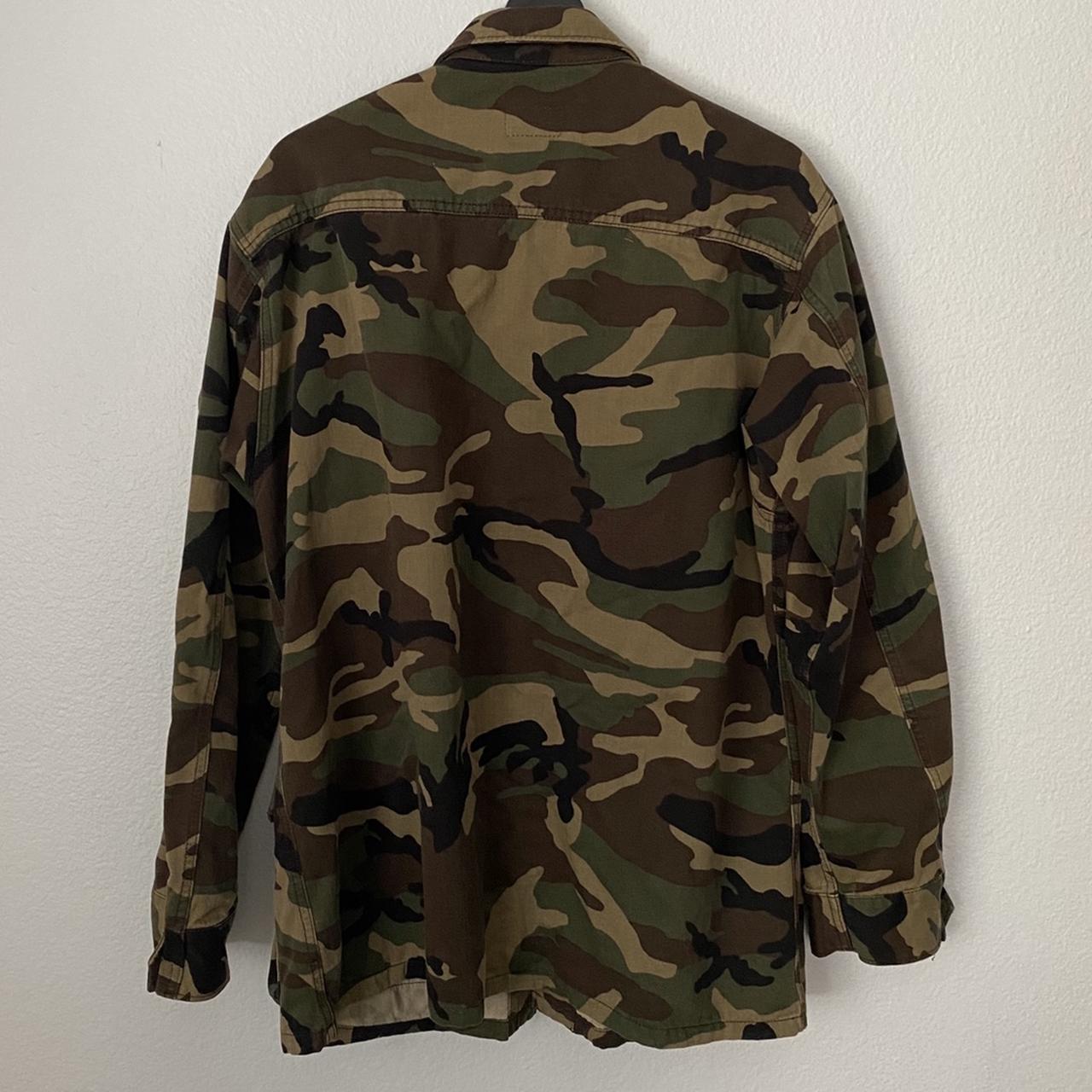 Saint laurent camo outlet shirt