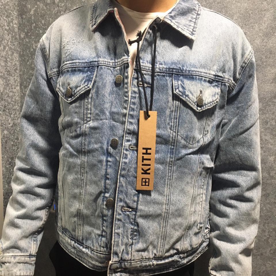 KITH x KSUBI OH.G Reversible Jacket Blue Worn once... - Depop