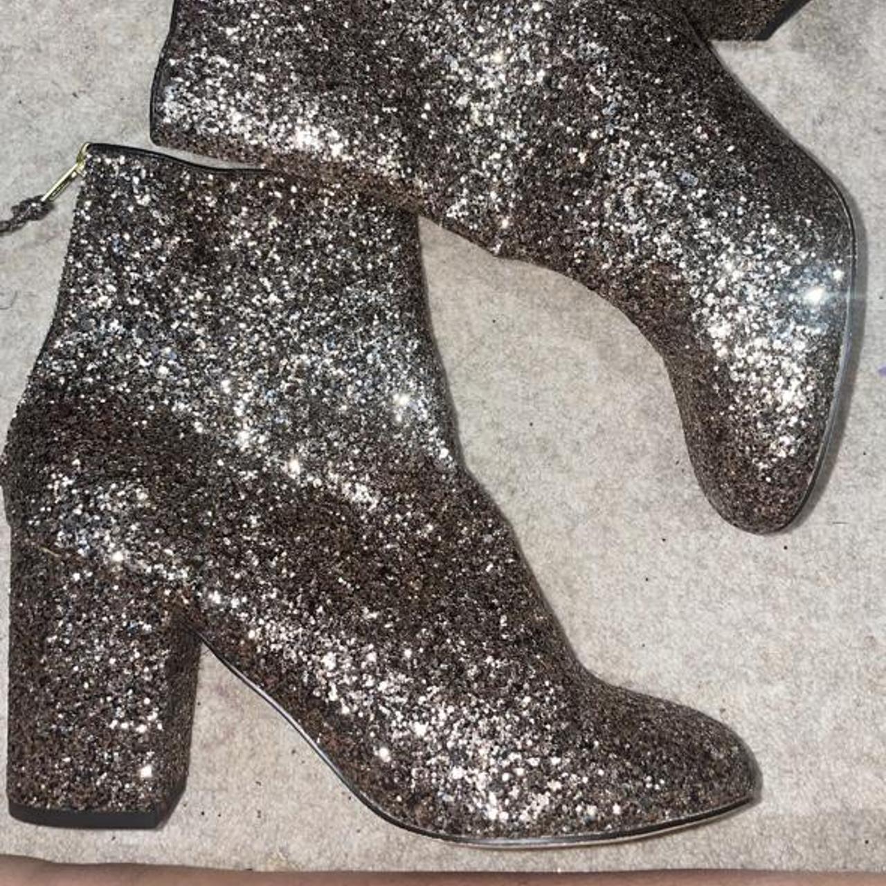River Island Glitter boots size 6 never worn. - Depop