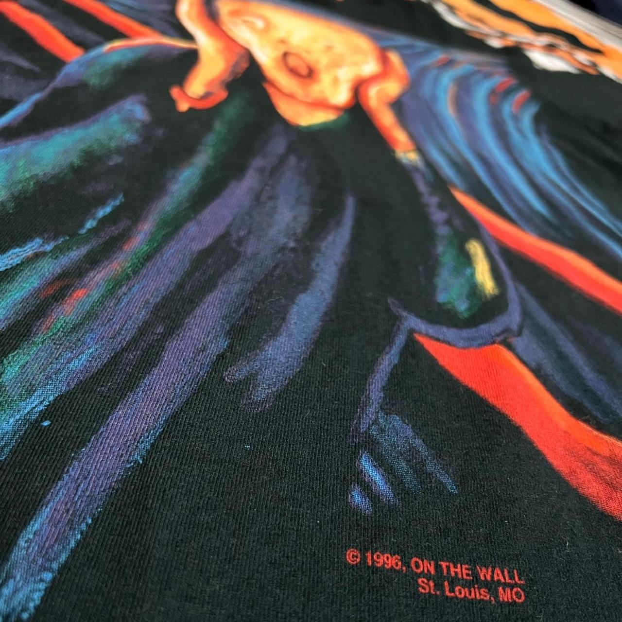 Vintage 1996 Liquid Blue Scream Art White Tag Made | Depop