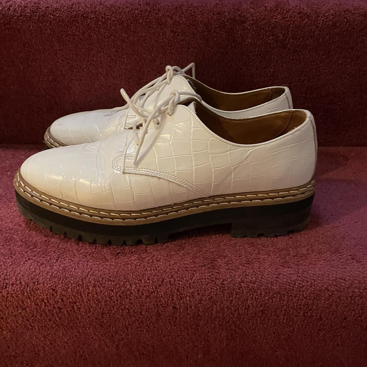 And Other Stories Womens White Brogues Depop