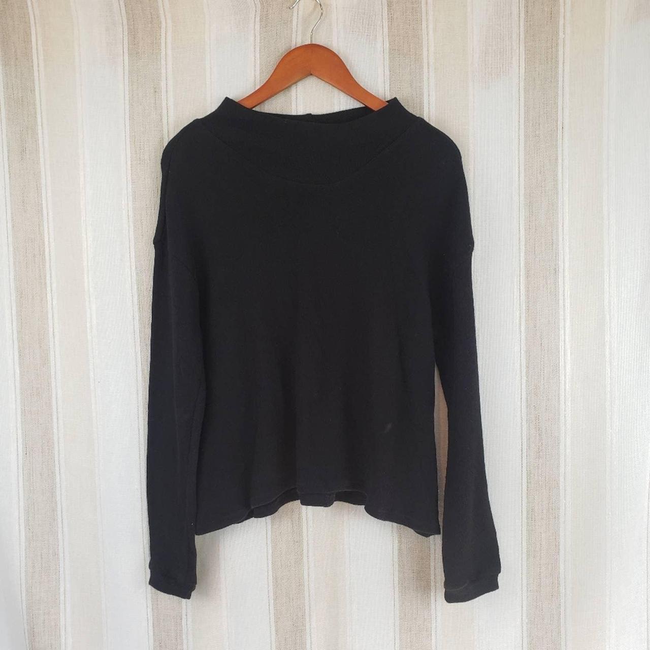 Anthropologie Women's Black Blouse | Depop