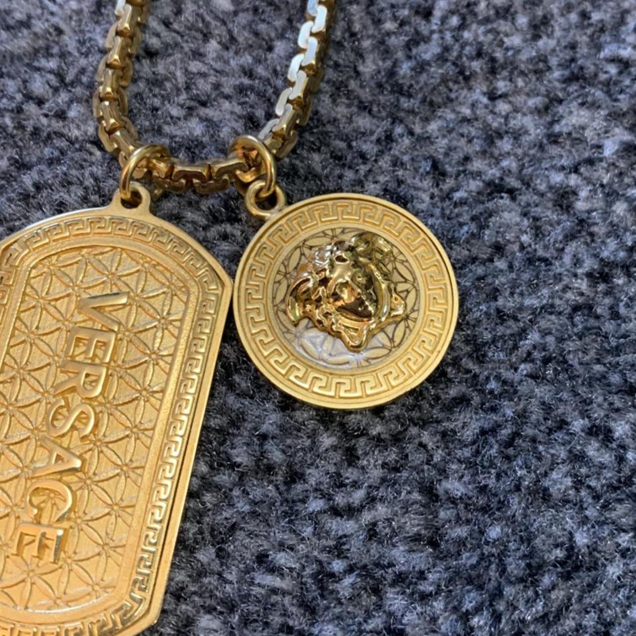 Versace on sale dog tag