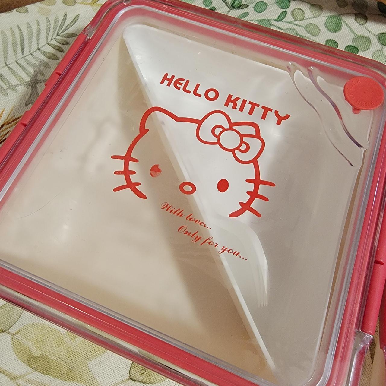 Cute Cinnamoroll Tupperware/Bento Box by Sanrio from - Depop