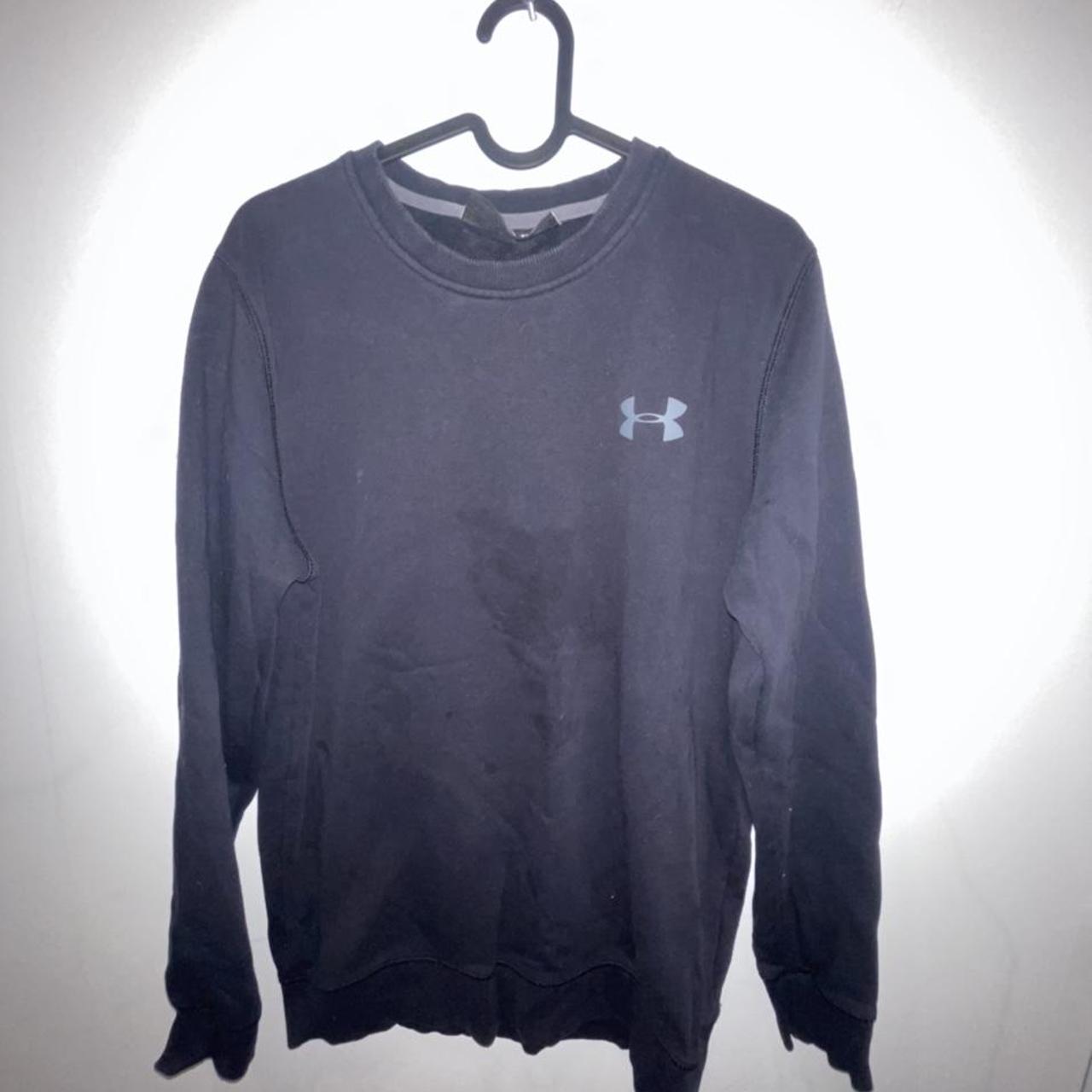 Under Armour Men's Black Sweatshirt Depop