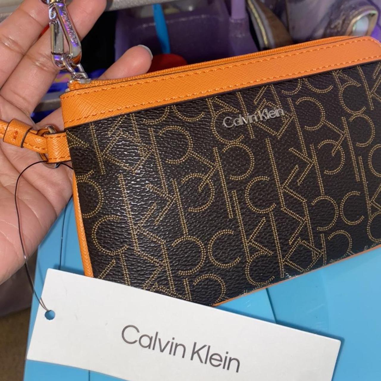 white Calvin Klein coin pouch/wallet #calvinklein... - Depop