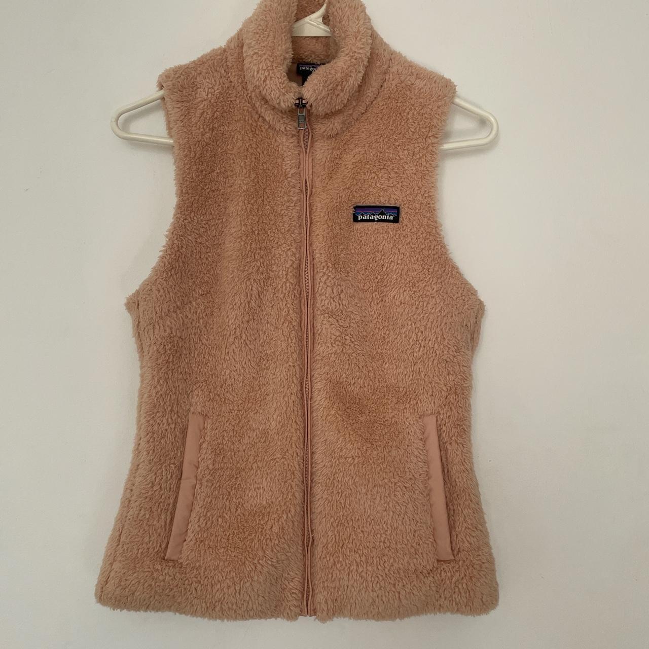 Patagonia pink fuzzy outlet sweater