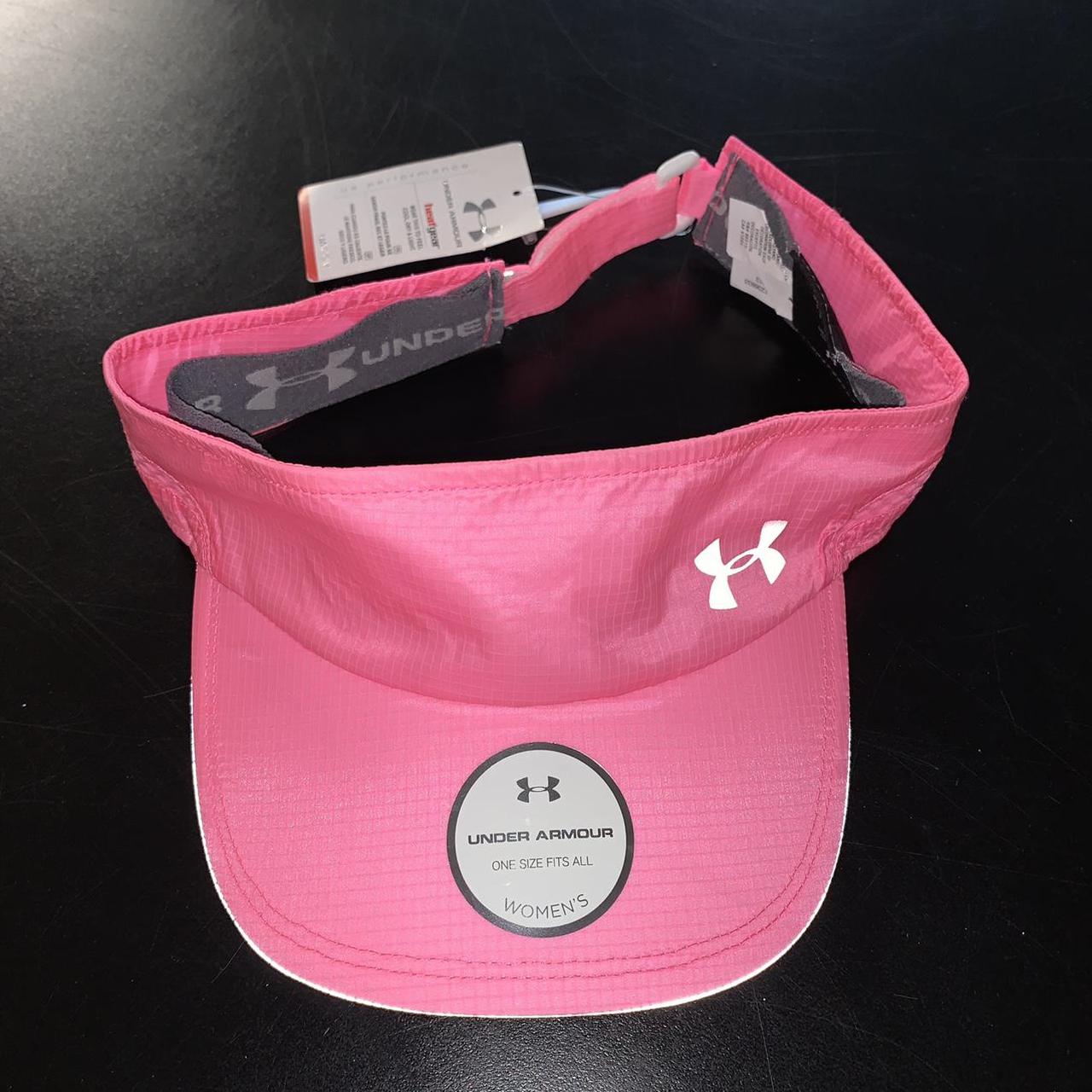 pink under armour visor