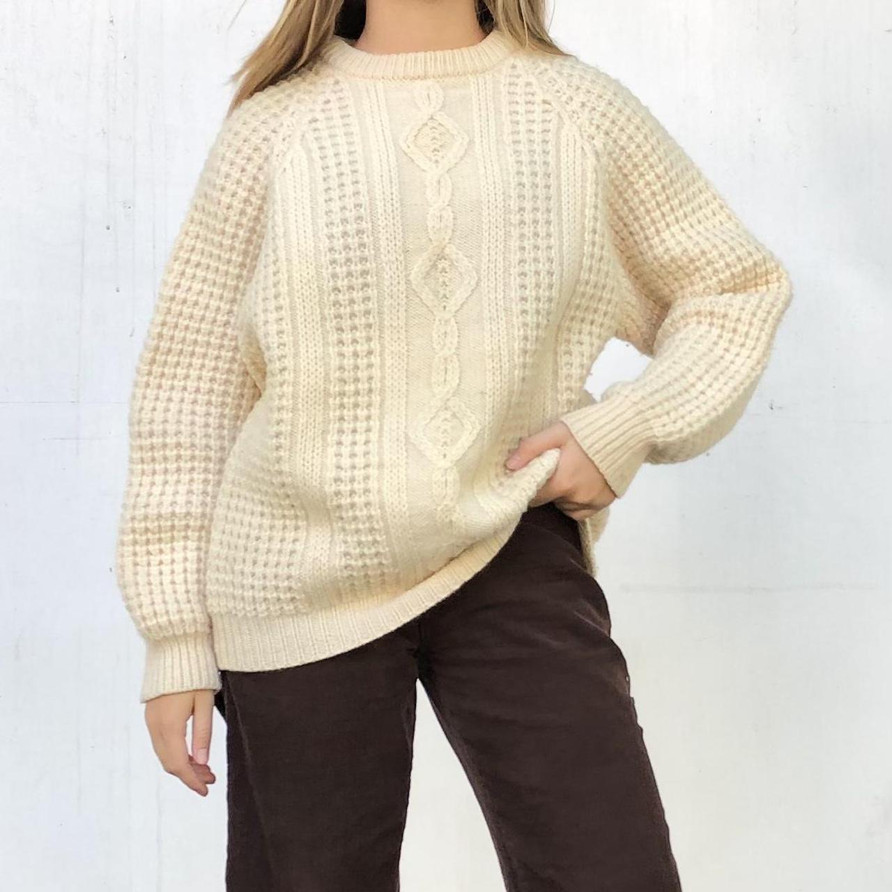 Product Image 1 - Vintage wool sweater! Handloomed in