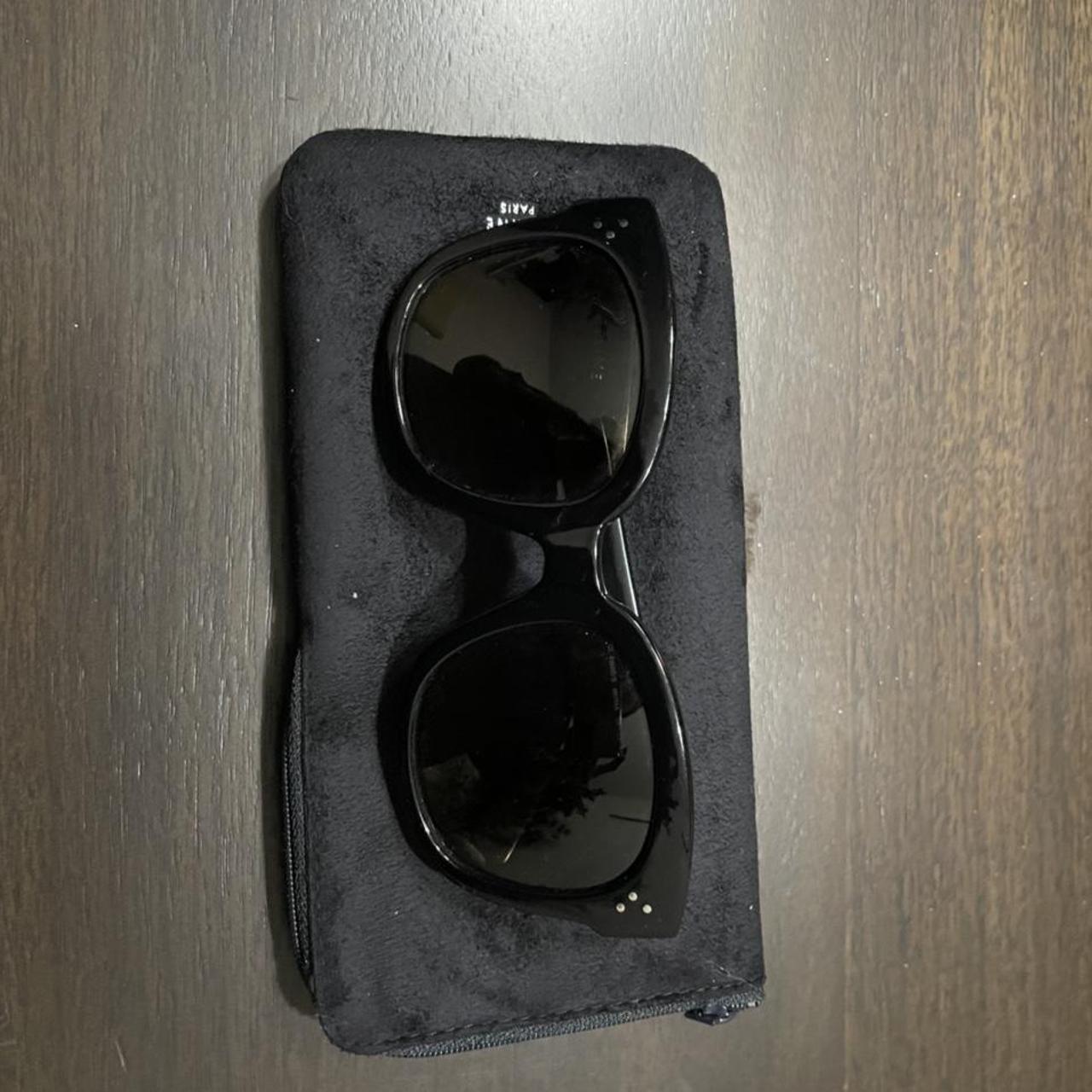 Celine Oversized S002 Sunglasses in Acetate Black... - Depop