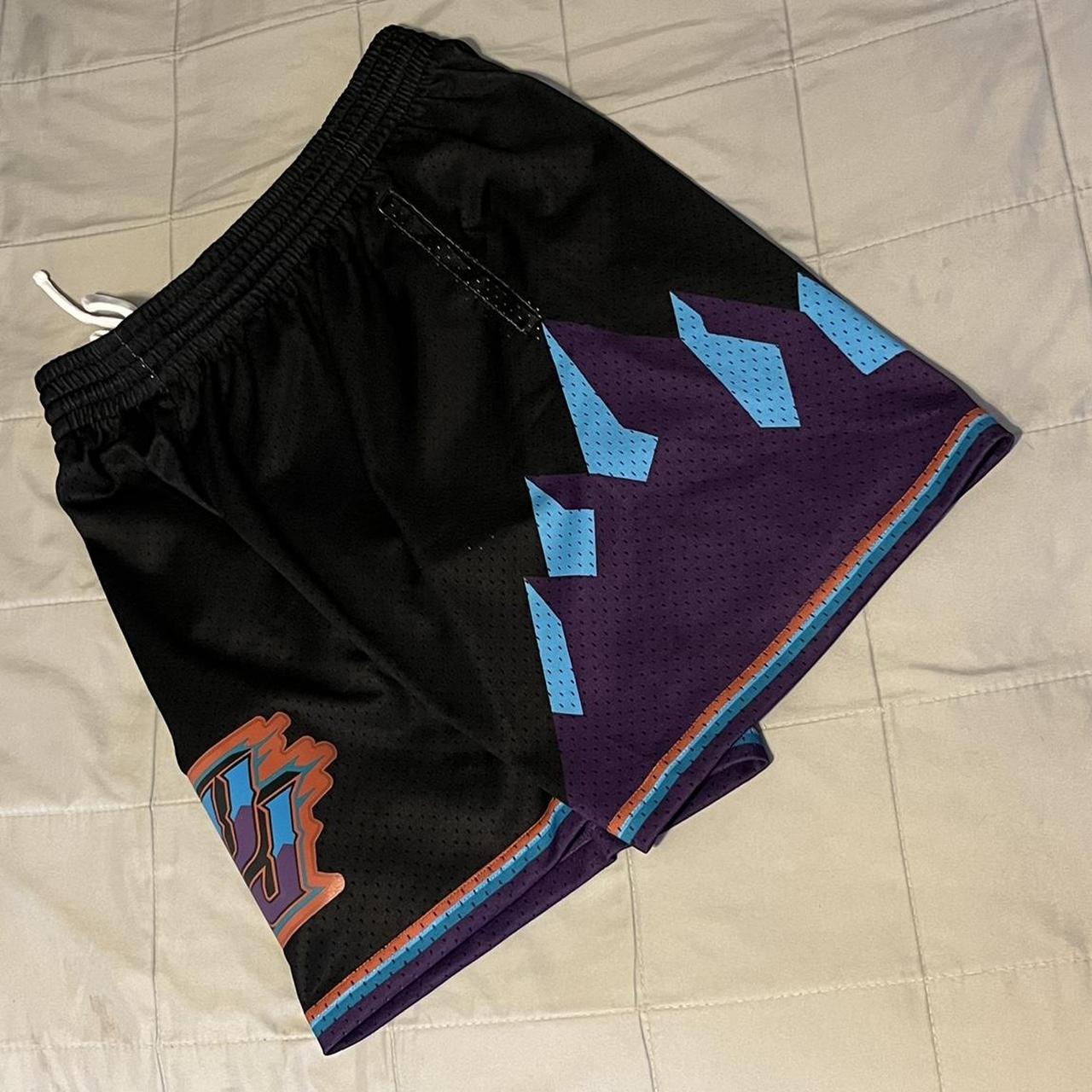 pockets available new men's Utah Jazz Karl Malone John Stockton Donovan  Mitchell embroidery basketball shorts pants purple