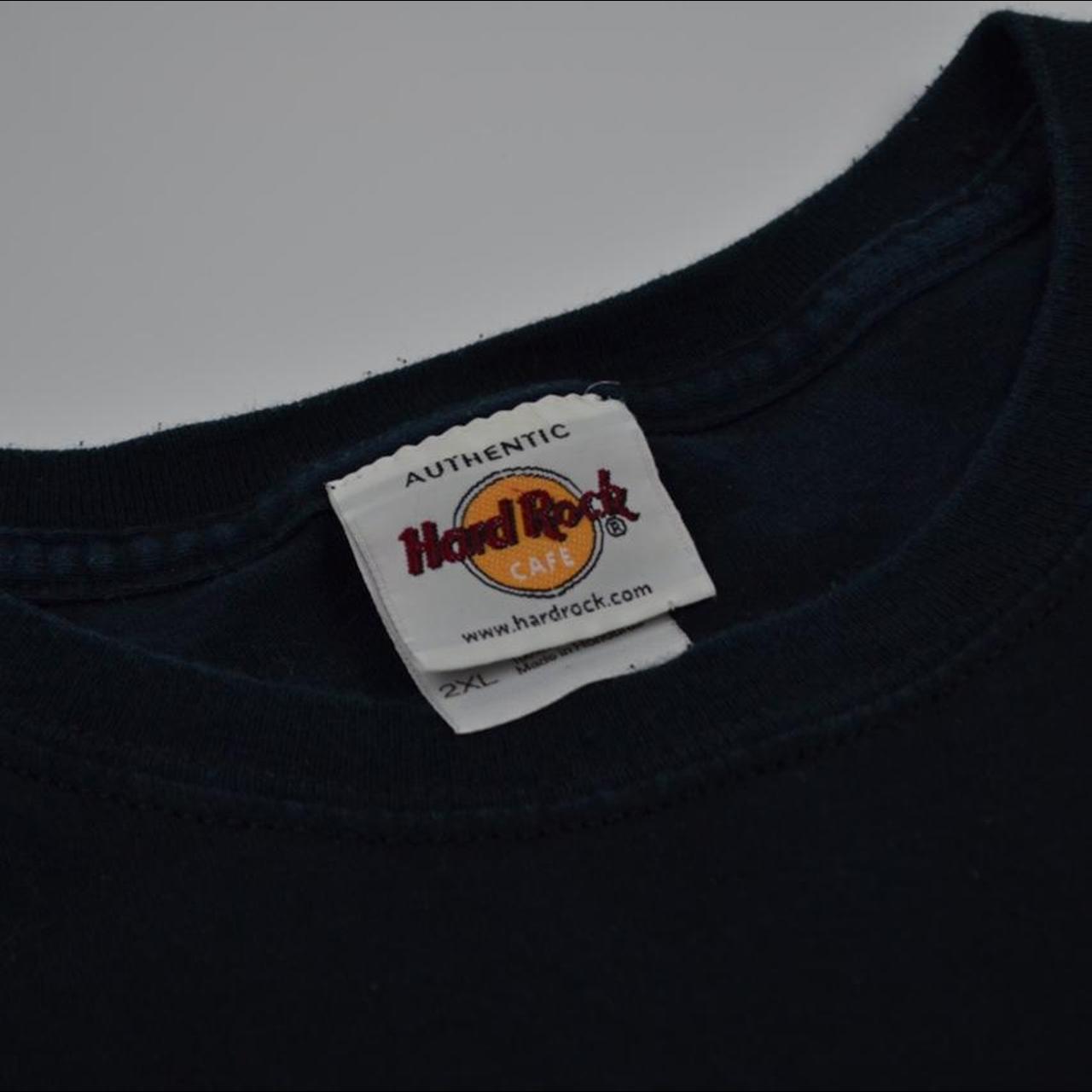 Hard rock cafe las vegas leather embroider tshirt  depop Hard rock cafe las vegas leather embroider tshirt  depop