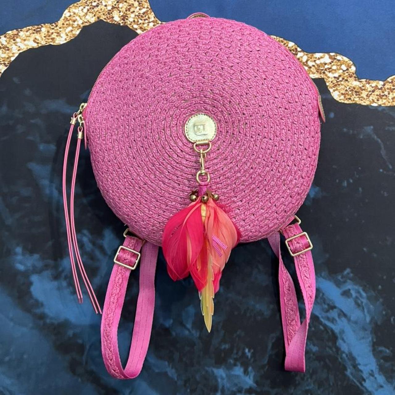 Product Image 1 - #Pink #Straw #Bag #EricJavits #Backpack