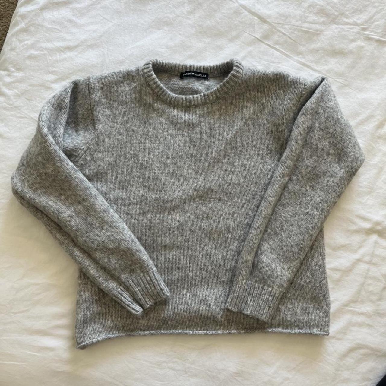 Brandy Melville wool sweater •wool blend •heather... - Depop