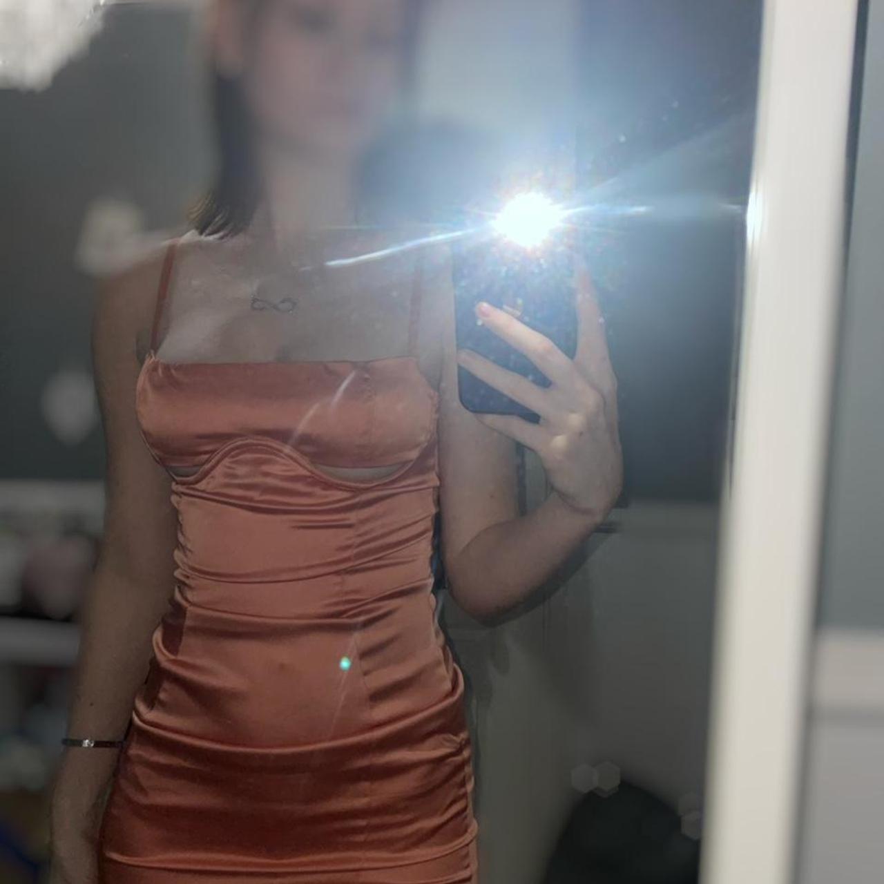 Oh polly satin cut out under boob dress Cant find. Depop