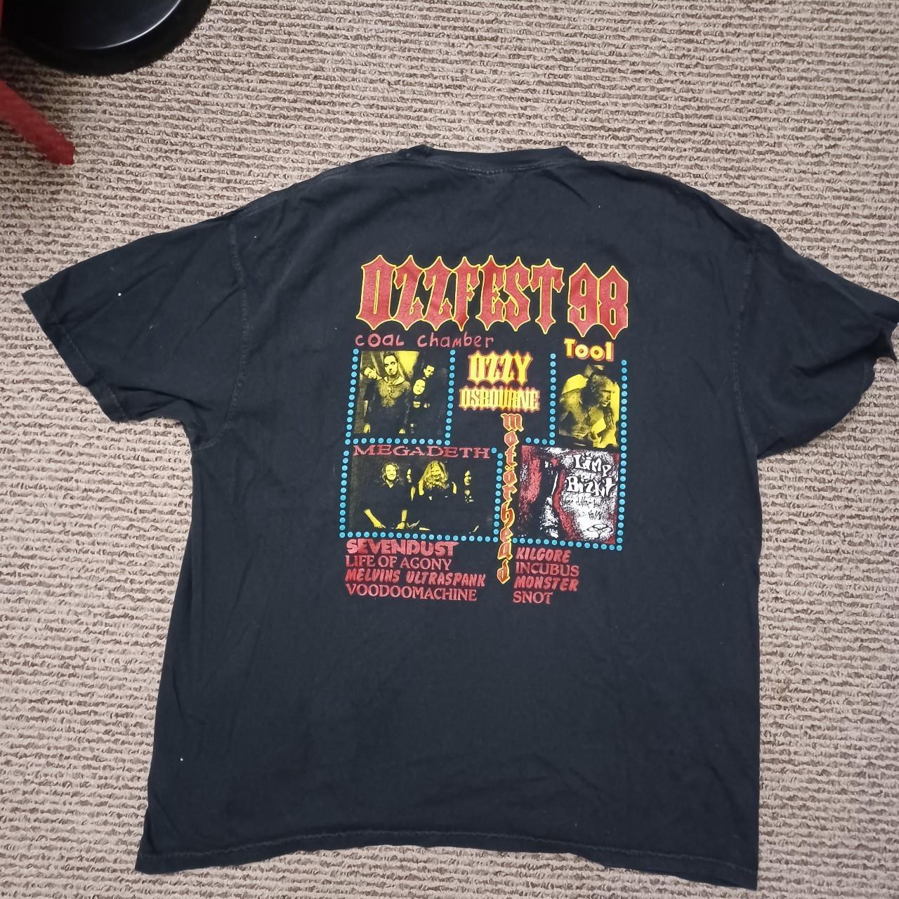 1998 Ozzfest Shirt 2x Ozzy Motorhead limp Bizkit... - Depop