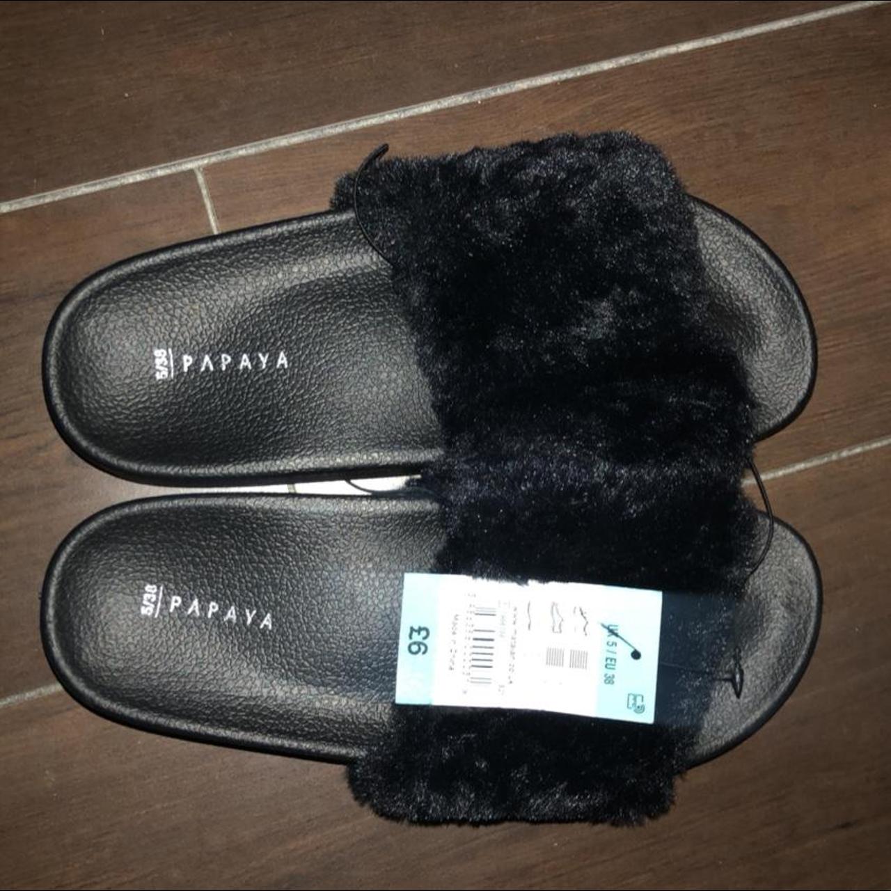 nike sliders with fur