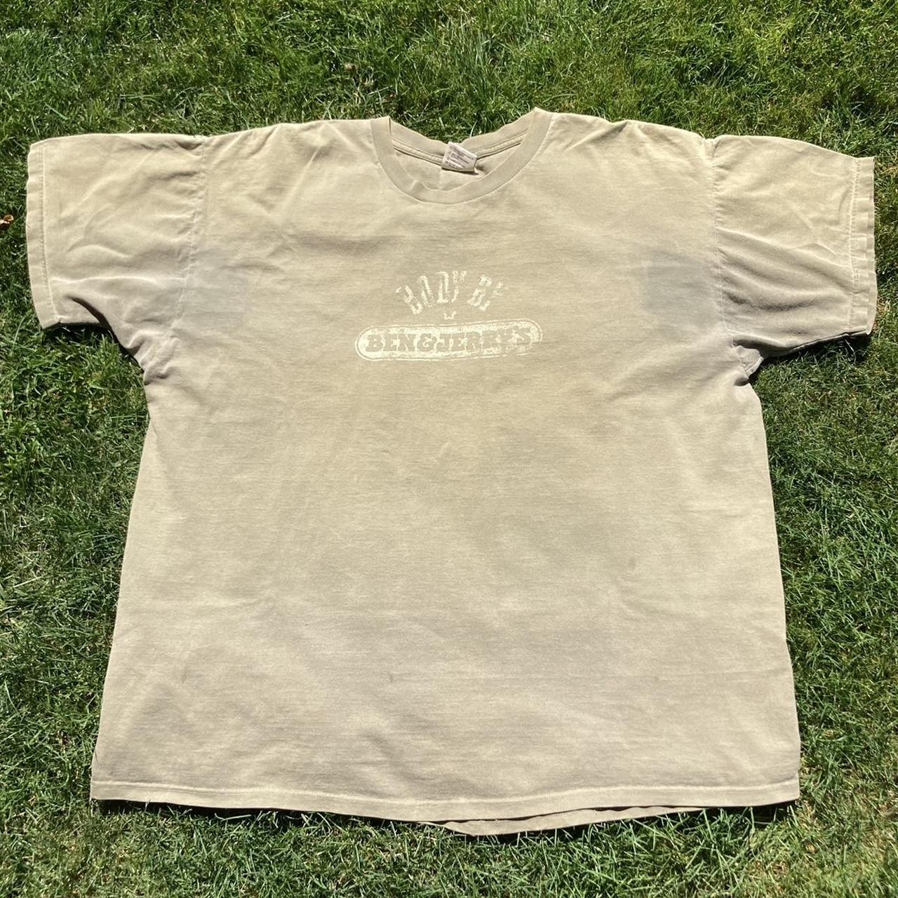 “Built By Ben & Jerry’s” Tan T-Shirt *tagged as... - Depop