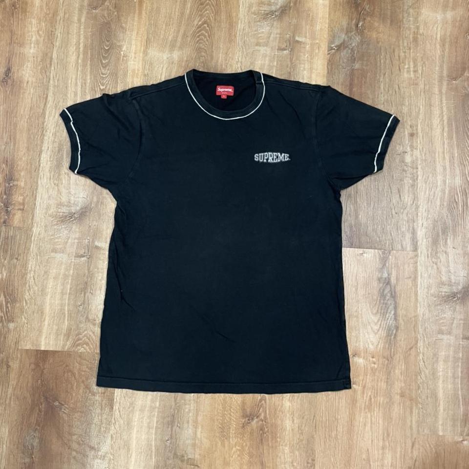 Supreme Piping Ringer Tee (SS18) Cool simple supreme... - Depop