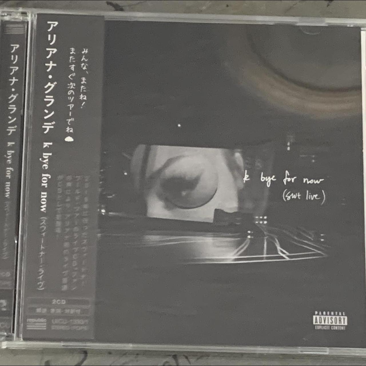 Ariana popular Grande - ‘k bye for now’ Japanese CD