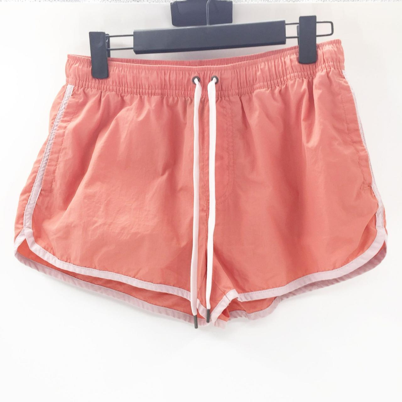 American Eagle Women's Orange Running Shorts Size... Depop