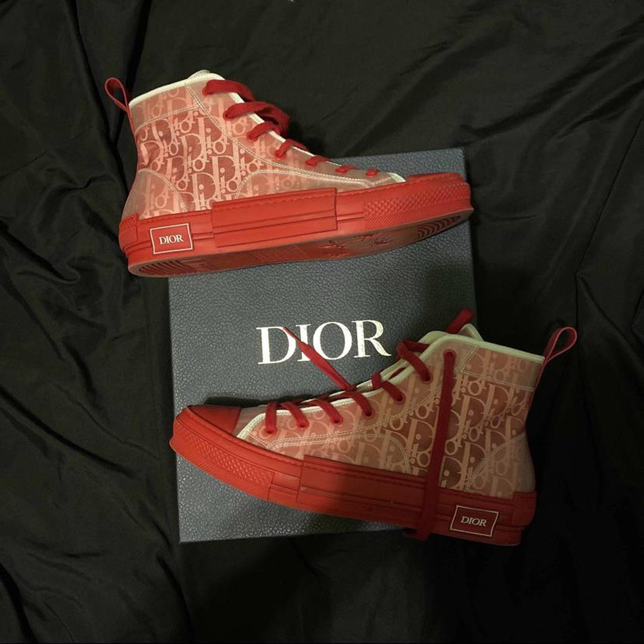 dior red high top