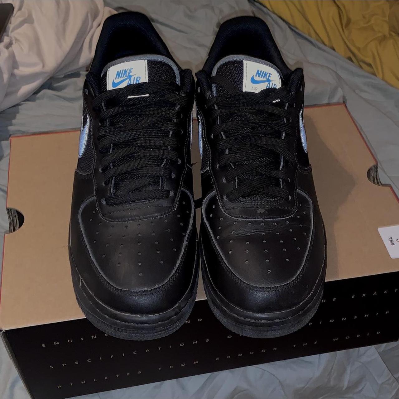 Nike Air Force 1 “NBA Black Blue Gale Laser - Depop