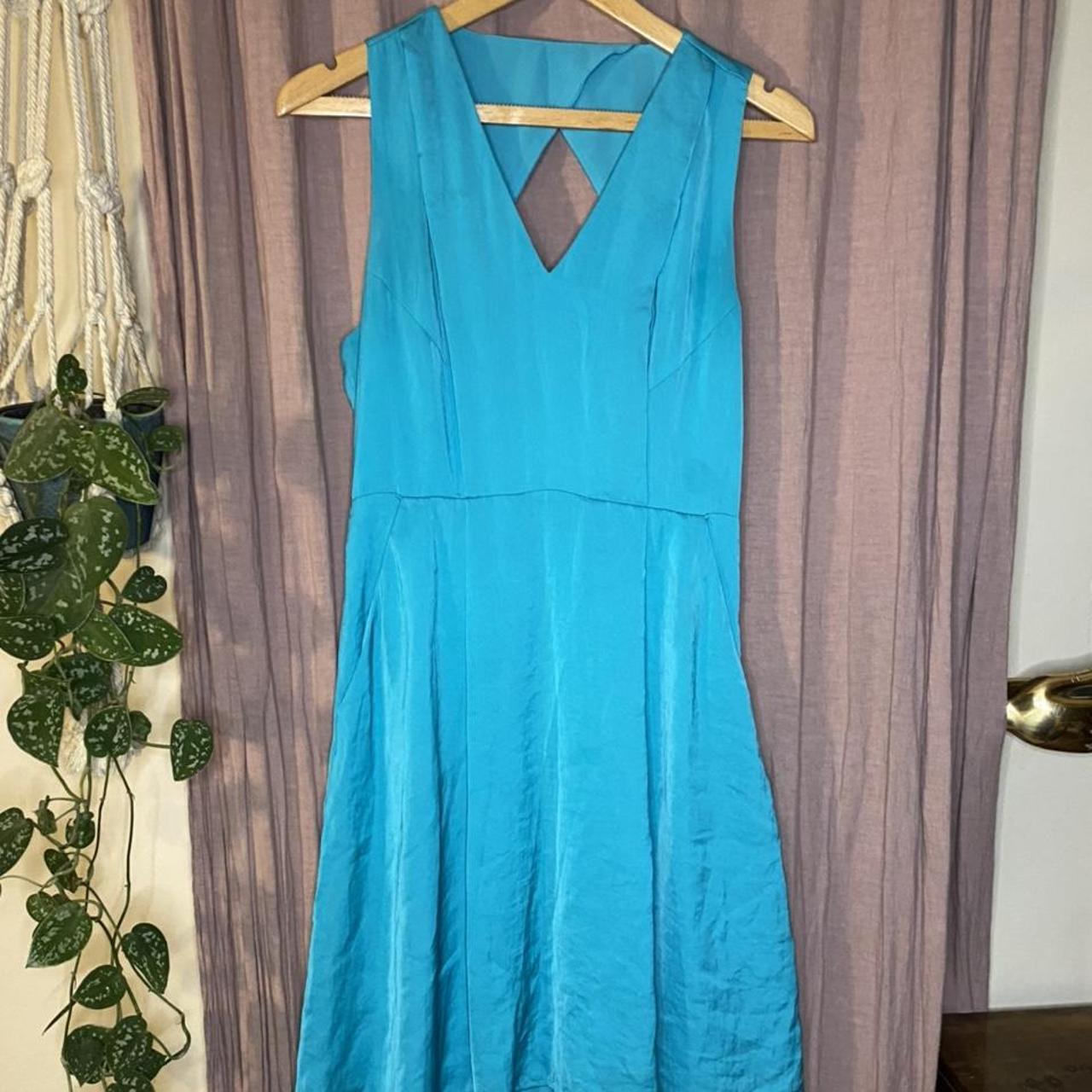 Beautiful Whistles dress in stunning blue colour. V... - Depop