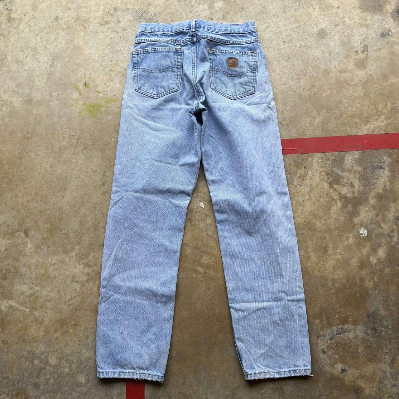 Vintage Y2K Carhartt Work Wear Denim Jeans... - Depop