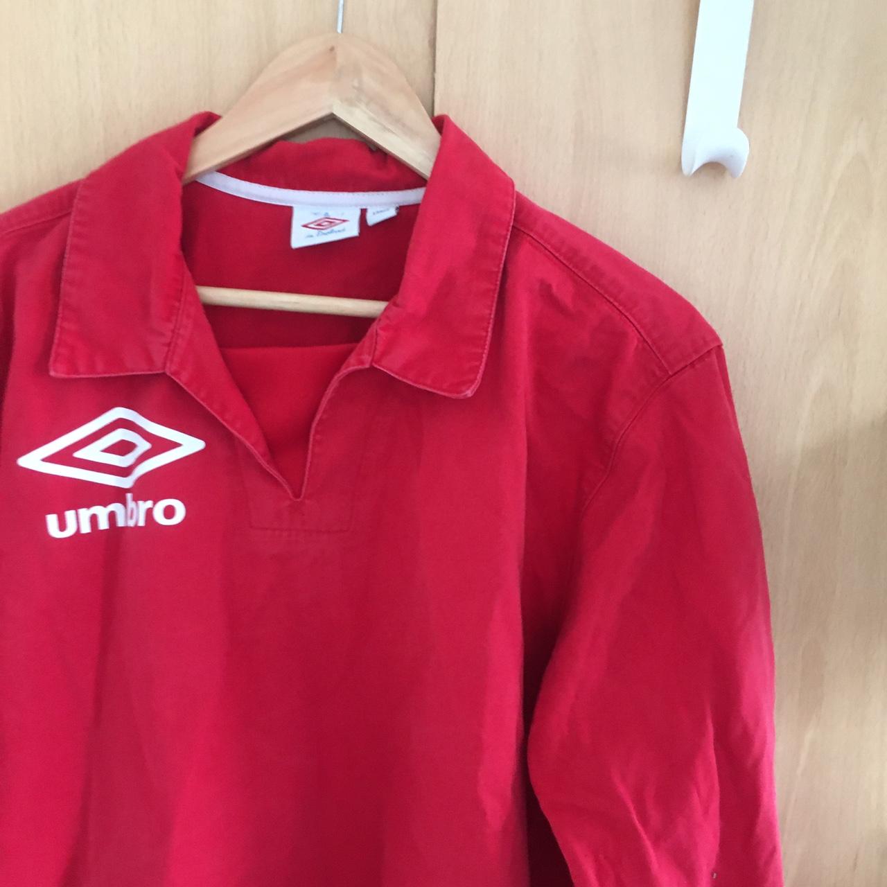 Vintage Umbro 90s Pro Training Football Shirt Retro Sports Top