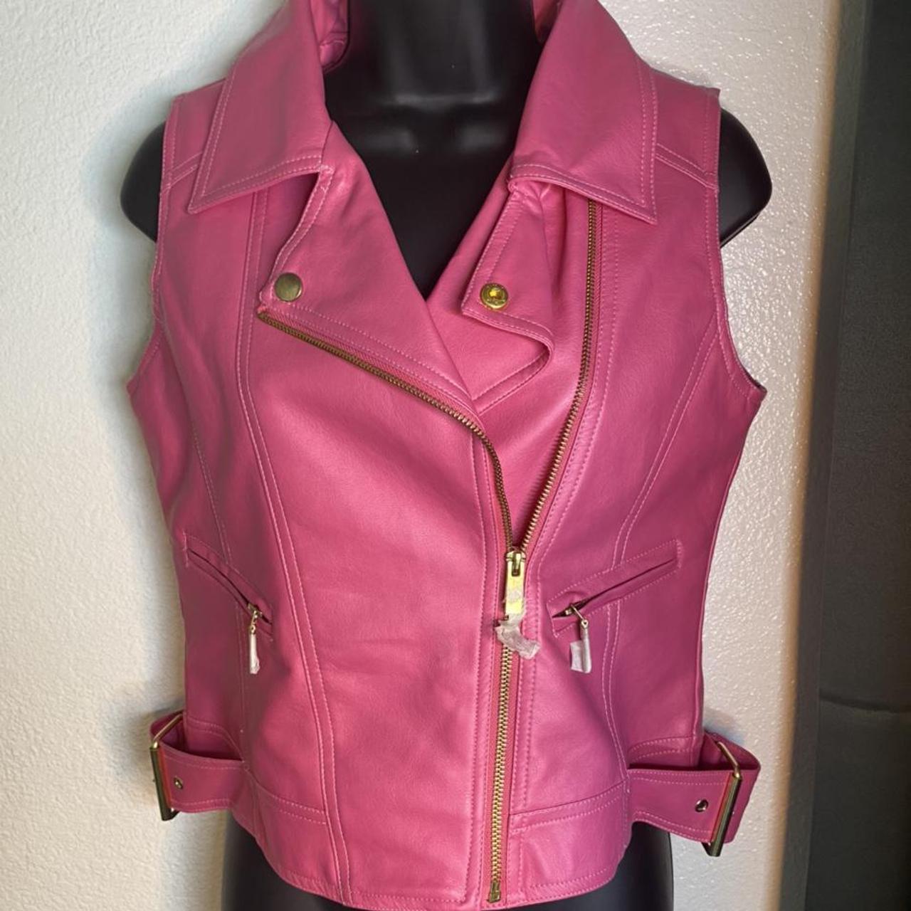 Jeffree Star Women's Pink Gilet | Depop