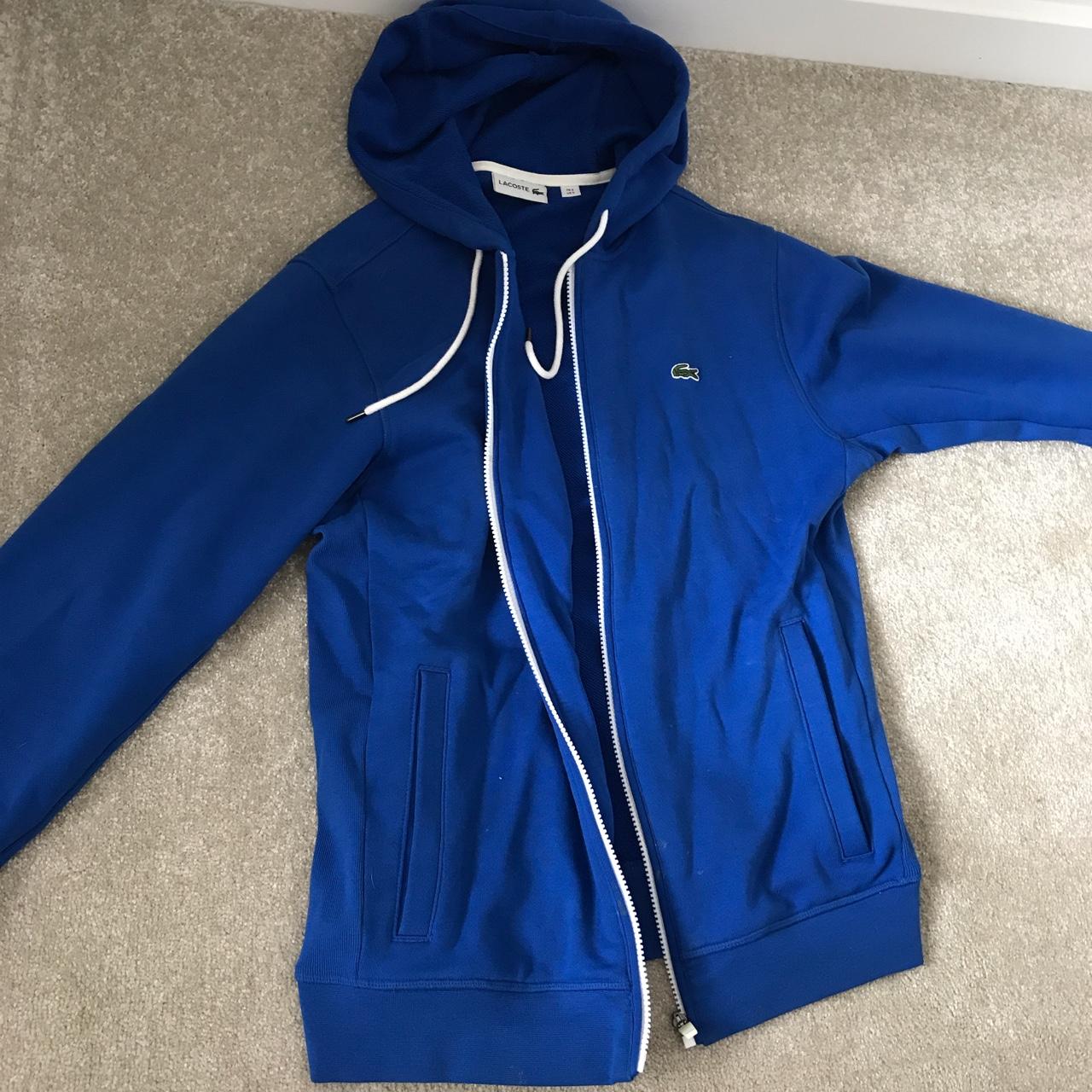 Royal blue hotsell lacoste hoodie