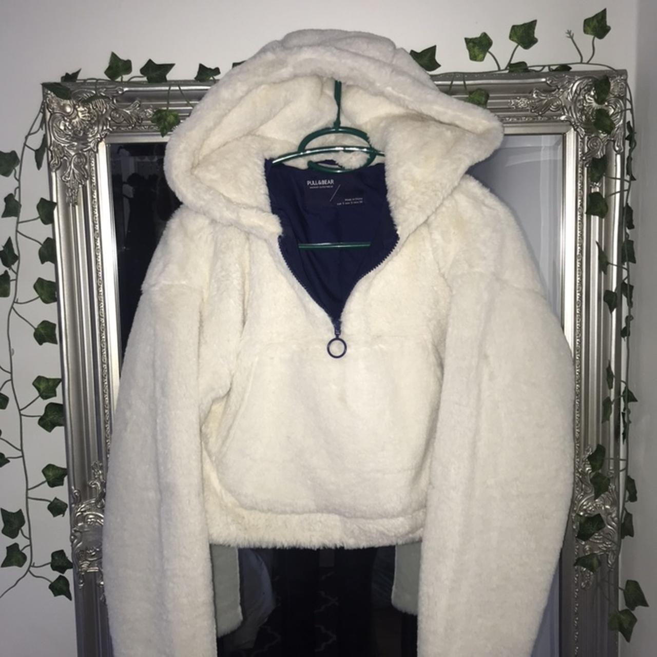 Pull Bear cropped fluffy hoodie so cosy Only