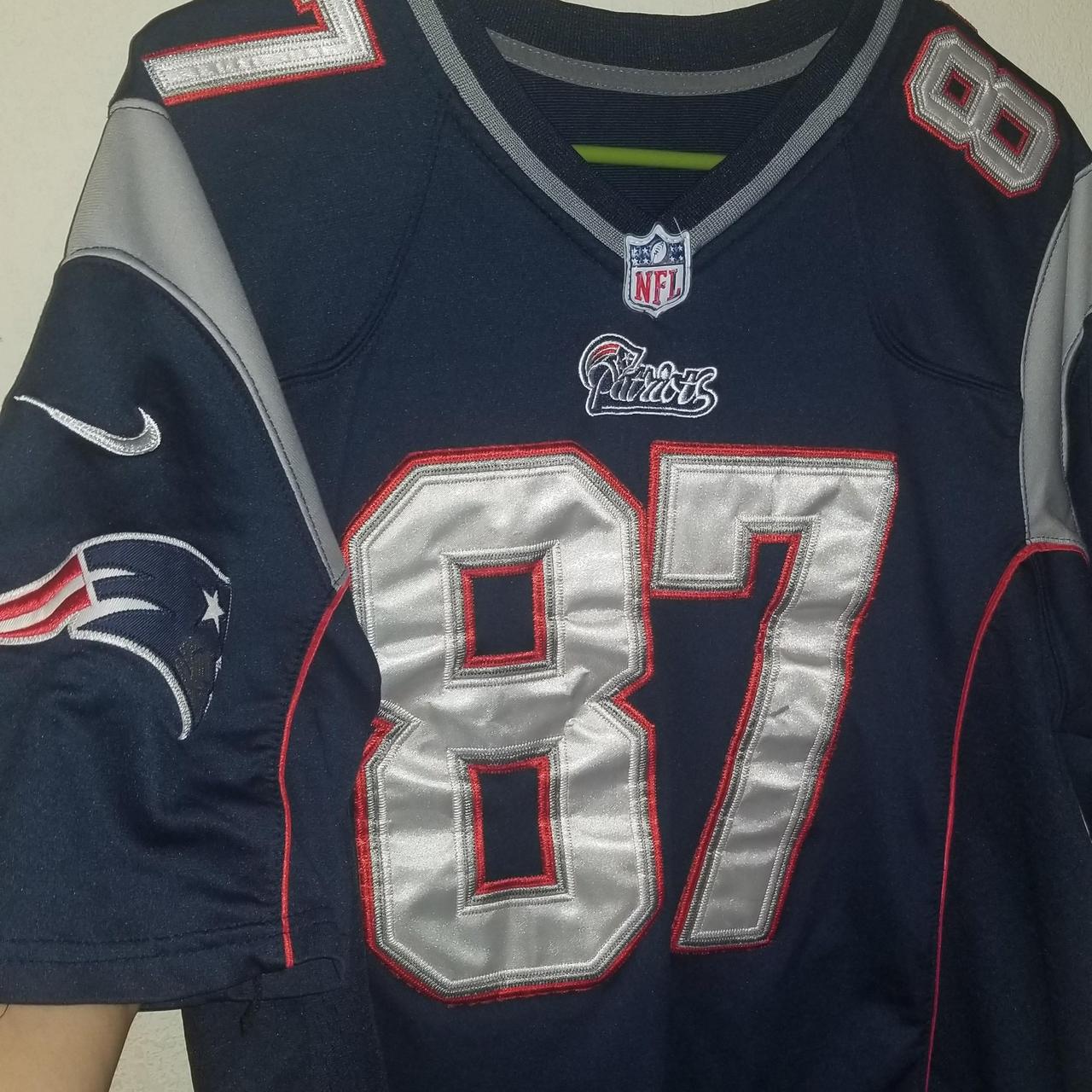 Patriots Rob Gronkowski Super Bowl 52/LII Red - Depop