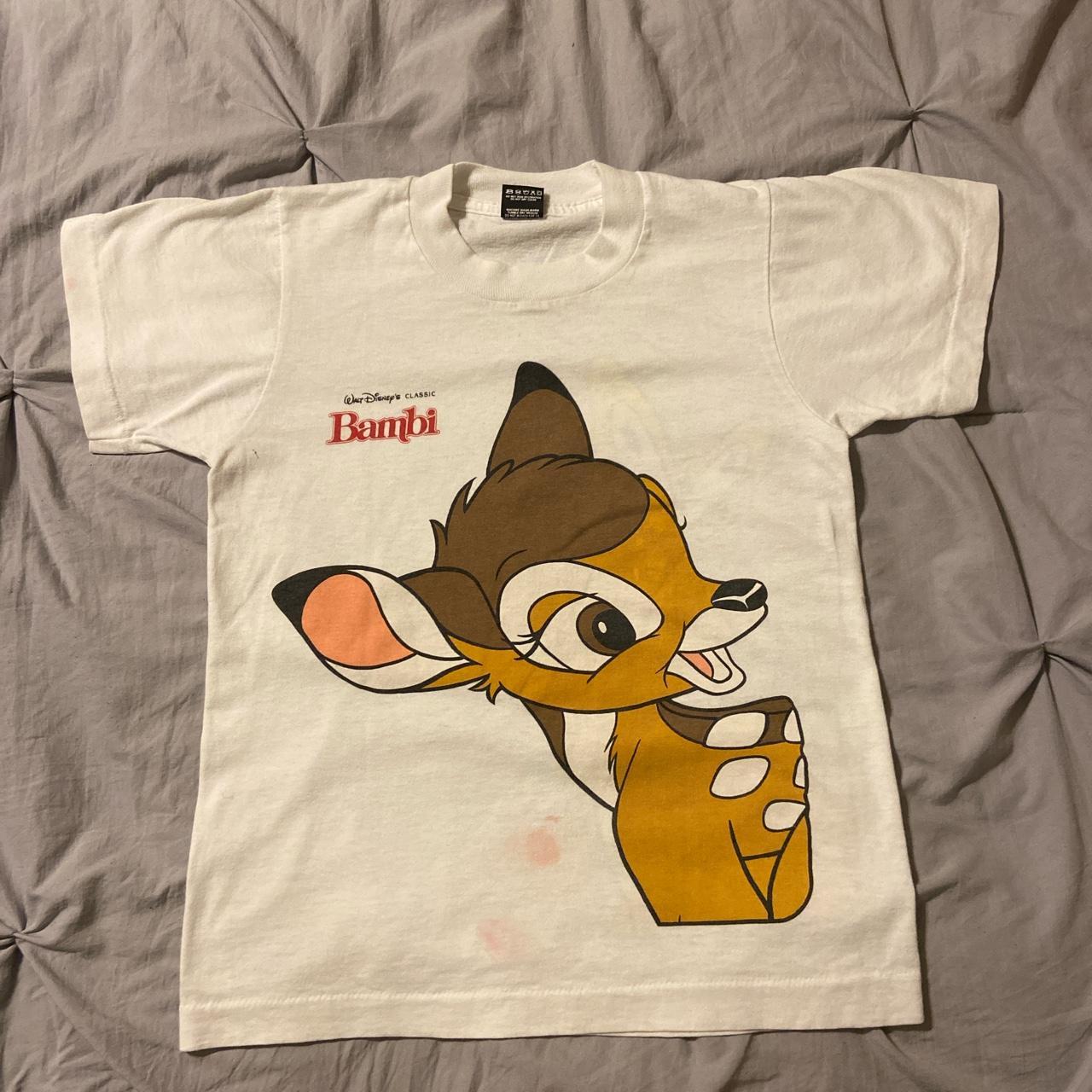 Vintage kid's Bambi shirt with front and back... - Depop