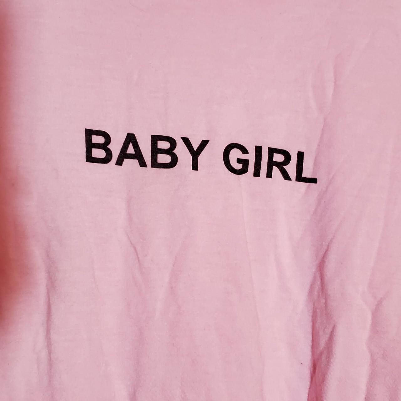 Fashion Nova Pink Baby Girl Crop Top This shirt has