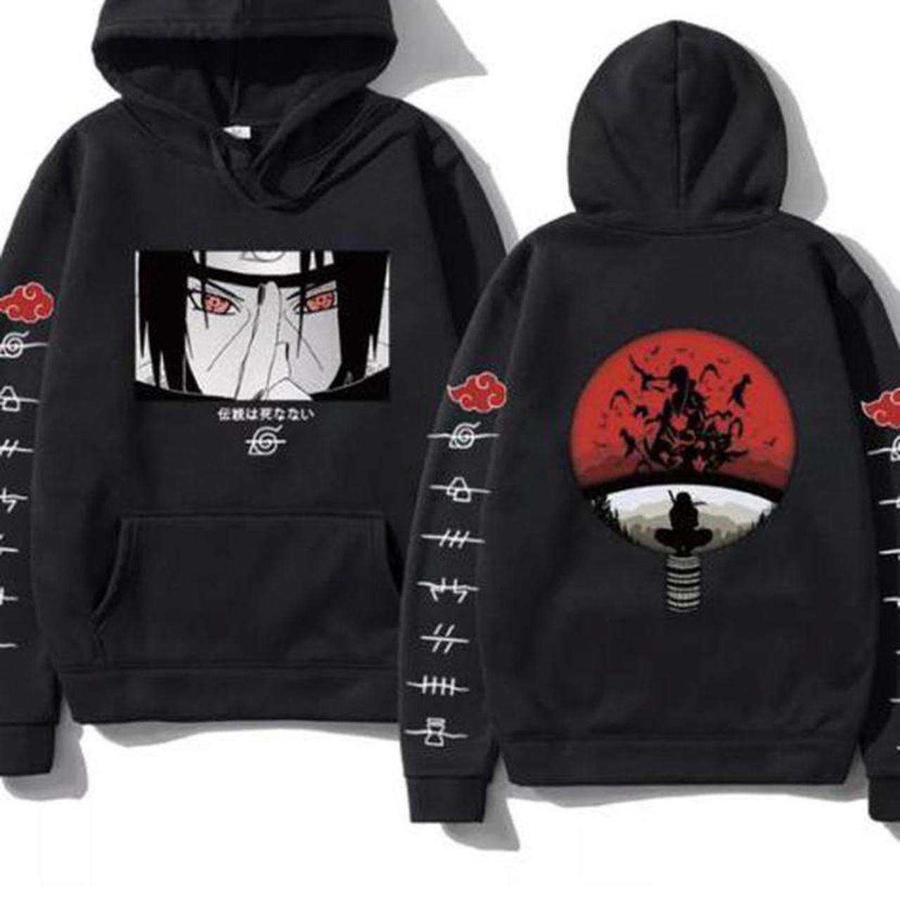 Men Women Clothes Itachi Hoodie Anime Sweatshirt... - Depop