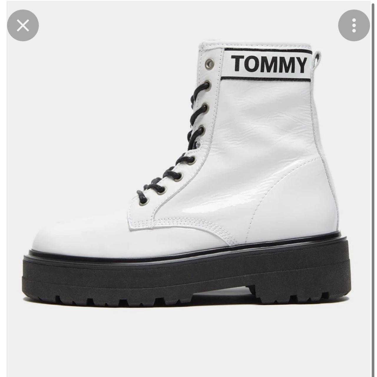 Tommy hilfiger deals patent boots