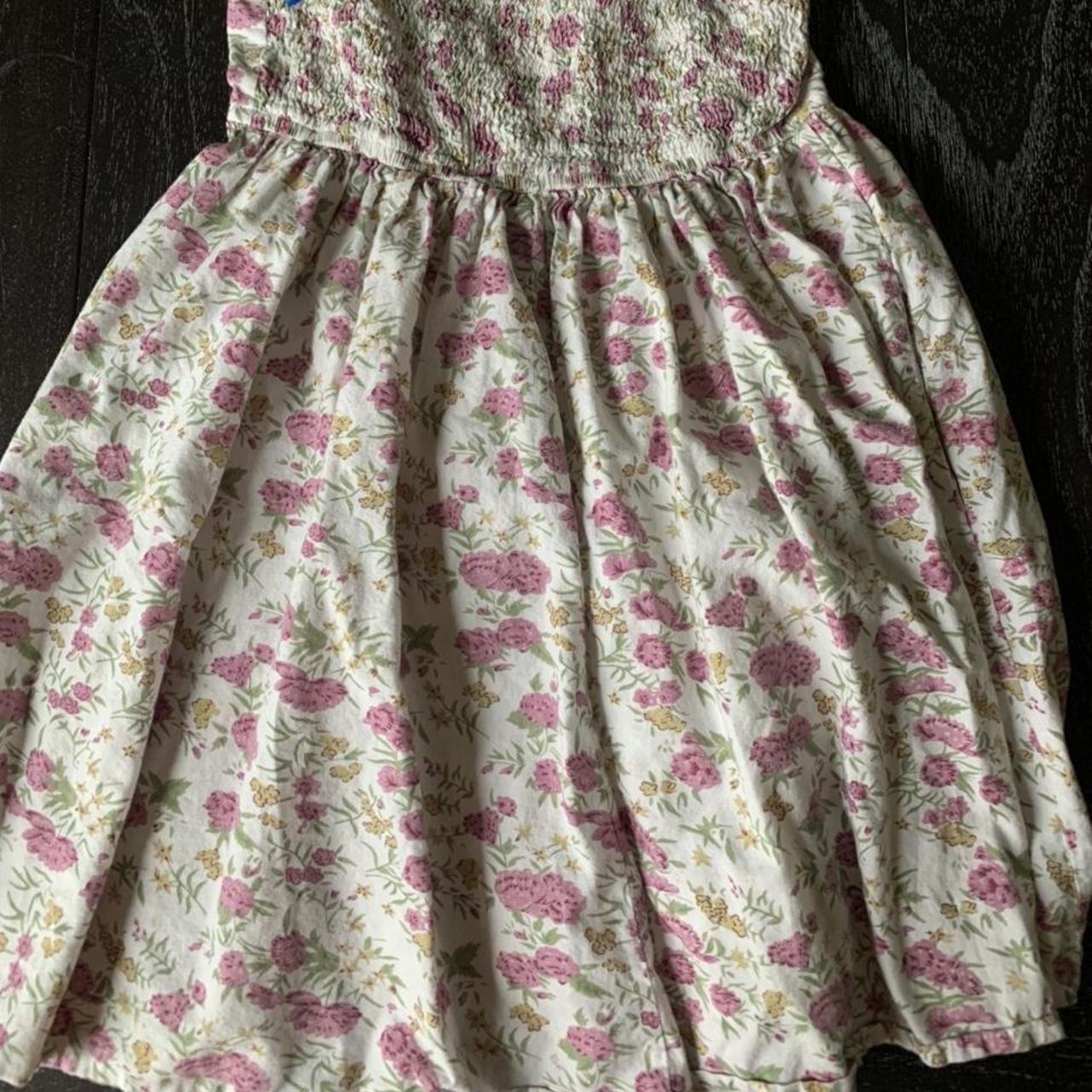 Floral strapless Charlotte Russe dress Bought... - Depop