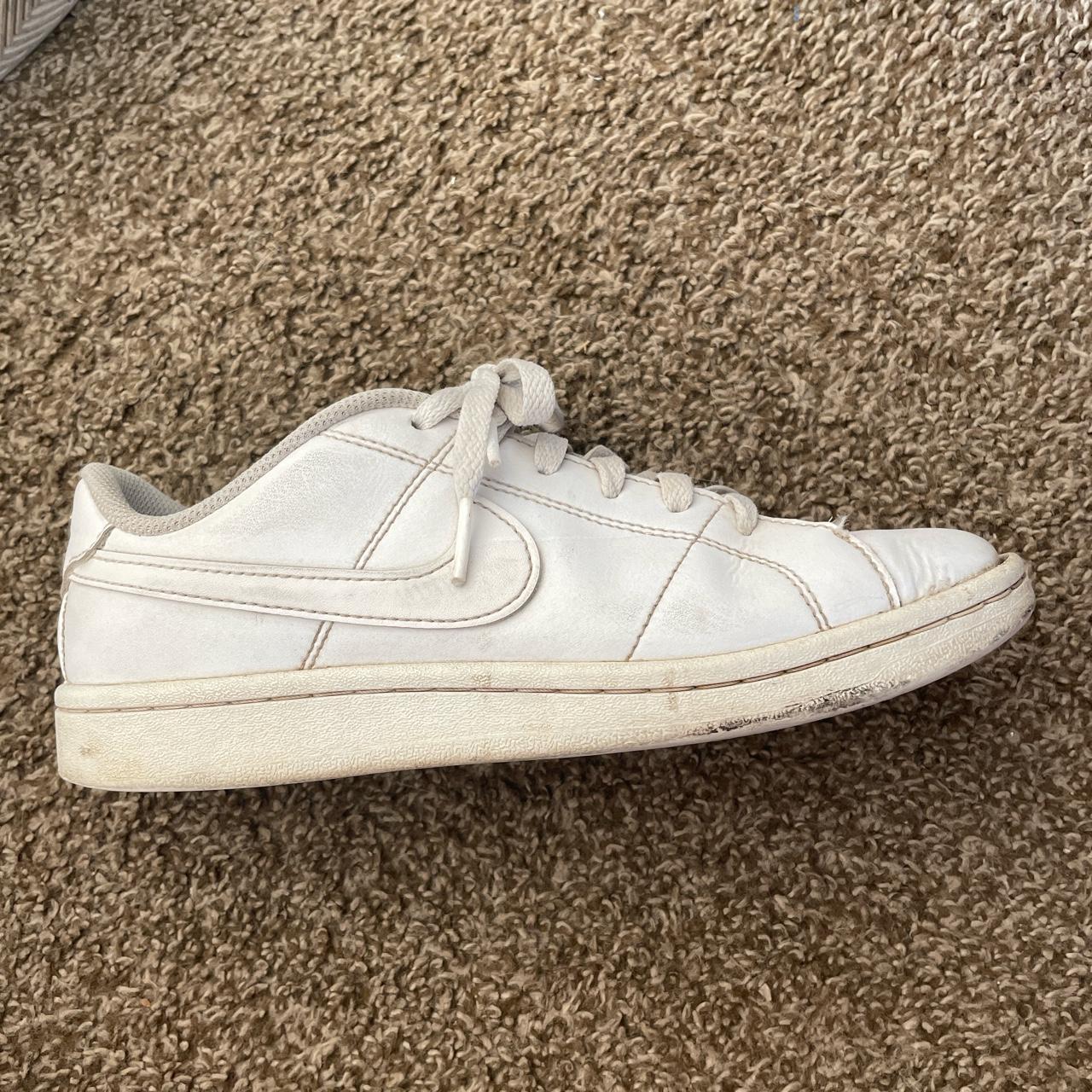 On hold dont buy! White Nike tennis shoes! Right... - Depop