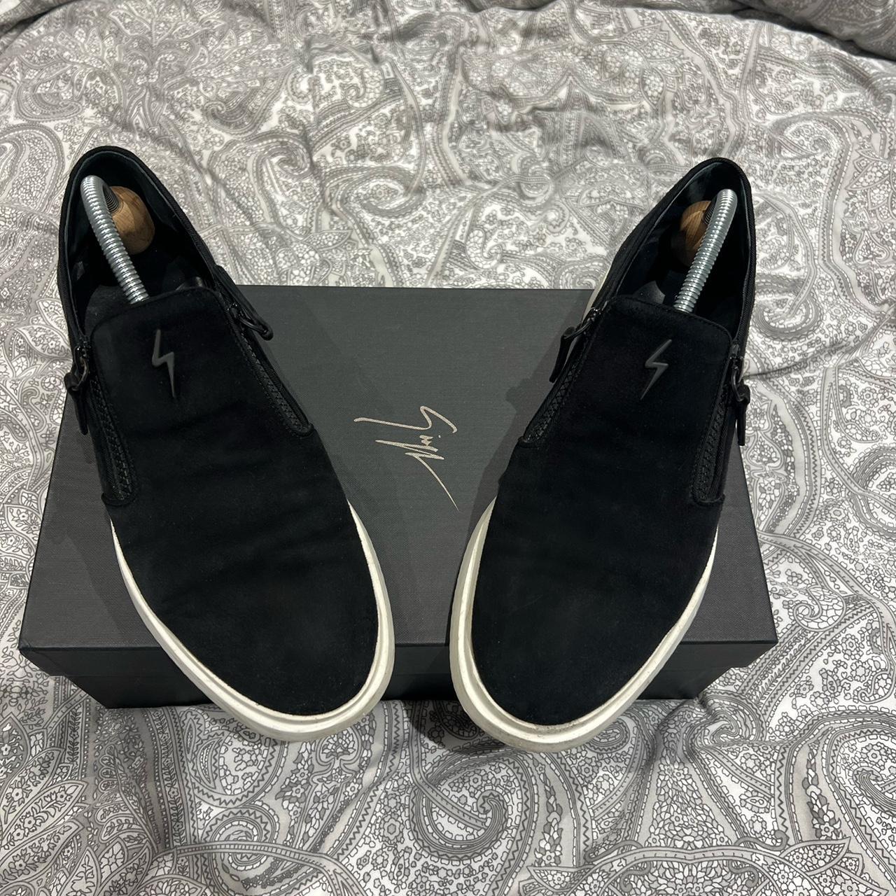 Giuseppe Zanotti Suede Logo Slip On - UK 7 - RRP... - Depop