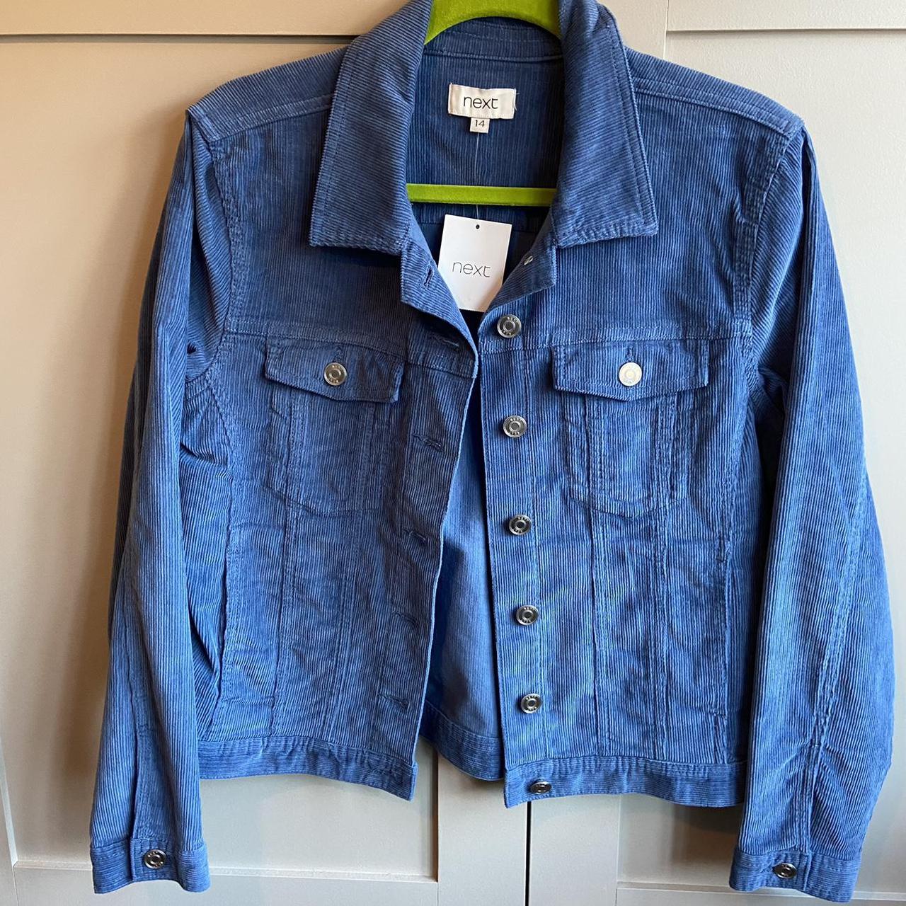 Light blue versatile Next corduroy jacket size 14... - Depop