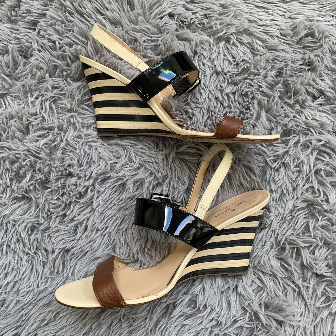 Kate Spade New York  Women's Black and Tan Sandals